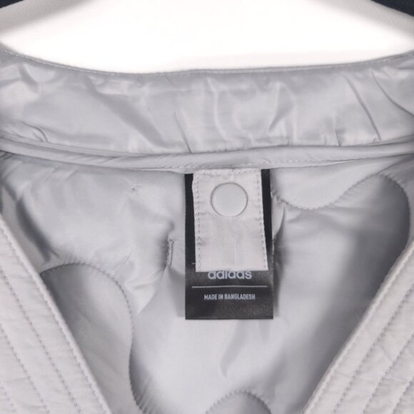 NWT Adidas Nuganic Light Insulation Jacket Vest Gray Black Oversized SMALL - Picture 6 of 16